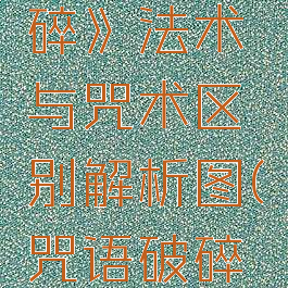 《咒语破碎》法术与咒术区别解析图(咒语破碎怎么玩)