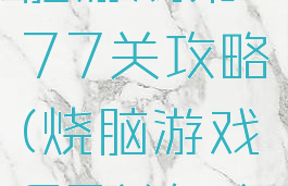 史上最烧脑游戏第77关攻略(烧脑游戏67关怎么过关)