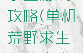 单机荒野求生游戏攻略(单机荒野求生游戏攻略视频)