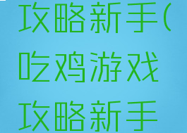 吃鸡游戏攻略新手(吃鸡游戏攻略新手教学)