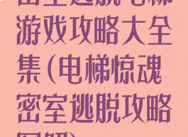 密室逃脱电梯游戏攻略大全集(电梯惊魂密室逃脱攻略图解)