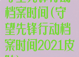 守望先锋行动档案时间(守望先锋行动档案时间2021皮肤)