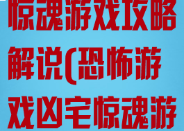 恐怖游戏凶宅惊魂游戏攻略解说(恐怖游戏凶宅惊魂游戏攻略解说)