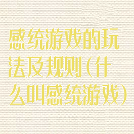 感统游戏的玩法及规则(什么叫感统游戏)