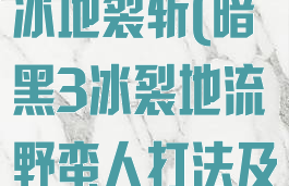 暗黑3野蛮人冰地裂斩(暗黑3冰裂地流野蛮人打法及bd详解)