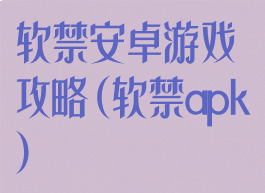 软禁安卓游戏攻略(软禁apk)