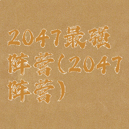 2047最强阵营(2047阵营)