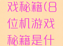 8位机游戏秘籍(8位机游戏秘籍是什么)