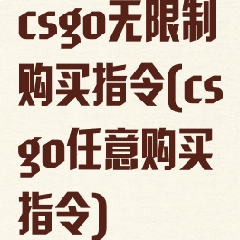 csgo无限制购买指令(csgo任意购买指令)