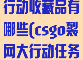 csgo裂网大行动收藏品有哪些(csgo裂网大行动任务攻略)