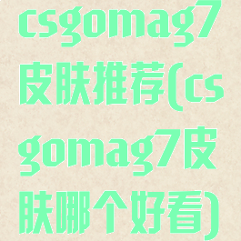 csgomag7皮肤推荐(csgomag7皮肤哪个好看)