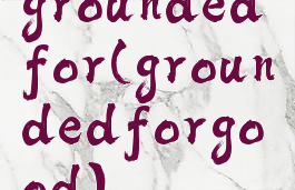 groundedfor(groundedforgood)