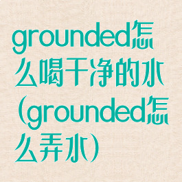 grounded怎么喝干净的水(grounded怎么弄水)