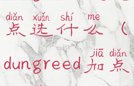 dungreed技能点选什么(dungreed加点推荐)