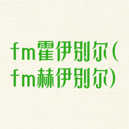 fm霍伊别尔(fm赫伊别尔)