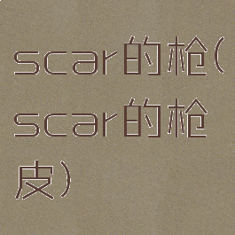 scar的枪(scar的枪皮)