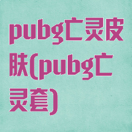 pubg亡灵皮肤(pubg亡灵套)