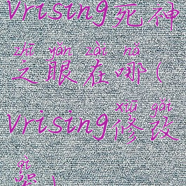 vrising死神之眼在哪(vrising修改器)